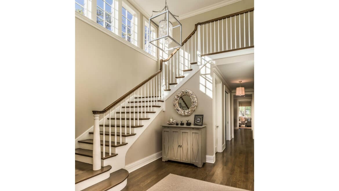 Northbrook Eco-conscious Contemporary - Front Stairs