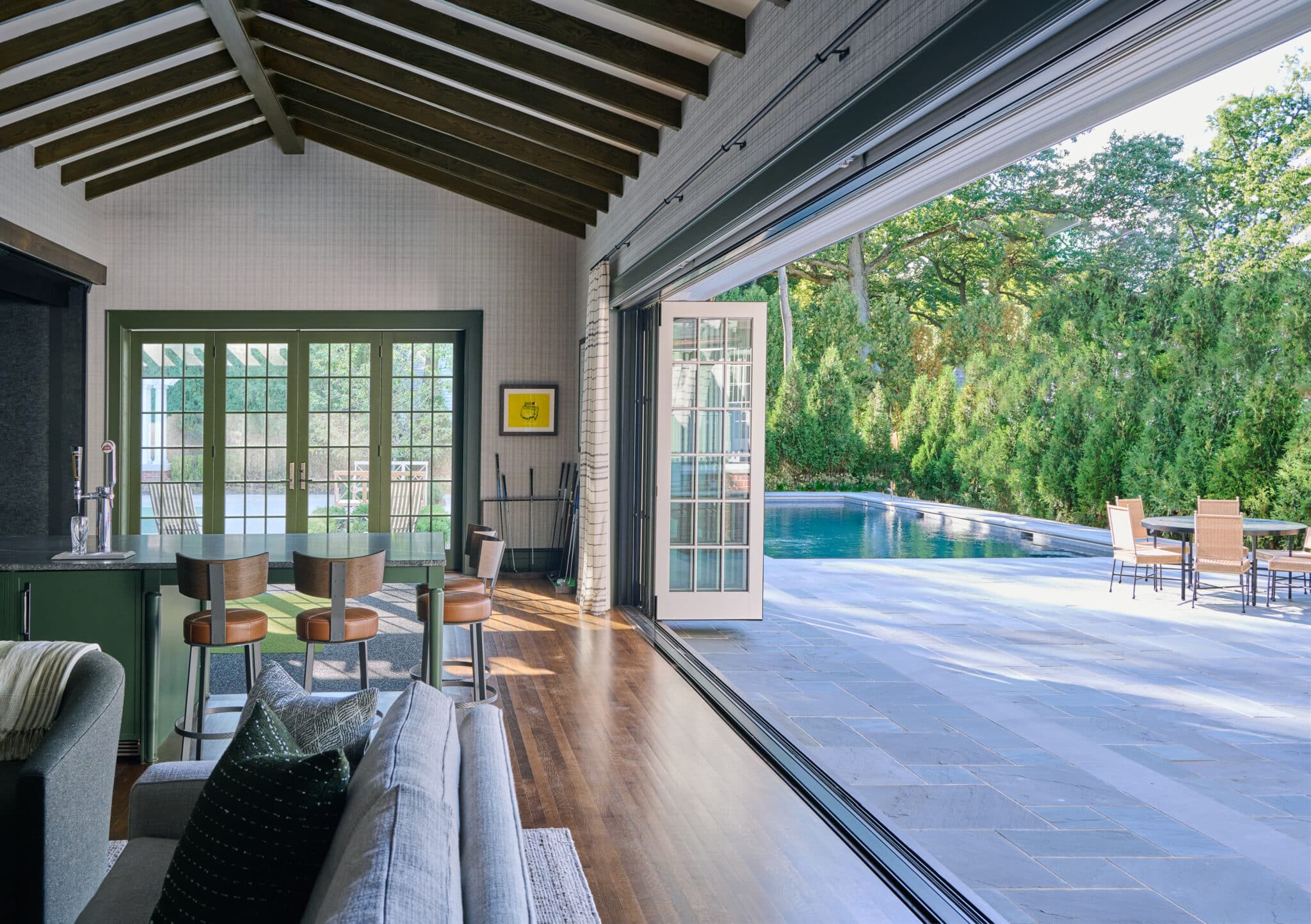 Custom Home Design and Build Golf Simulator | Scott Simpson Design + Build